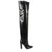 120mm Crocodile-embossed Leather Boots
