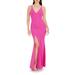 Iris Slit Crepe Gown