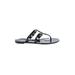 Kelly & Katie Sandals: Black Print Shoes - Women's Size 6 - Open Toe