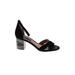Steven by Steve Madden Sandals: Black Print Shoes - Women's Size 9 1/2 - Open Toe