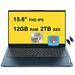 Lenovo IdeaPad 5 Business 15 Laptop 15.6 FHD IPS Touchscreen 11th Gen Intel 4-Core i7-1165G7 12GB RAM 2TB SSD Fingerprint Backlit Keyboard USB-C Dolby Win10 Blue + HDMI Cable