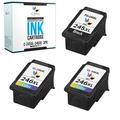 CMYi Ink Cartridge Replacement for Canon PG-245XL and Canon CL-246XL (3-pack: 1 Black + 2 Tri-Color)