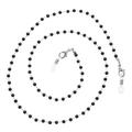 Black and White Glasses Chain Dreses A Necklace Eye Glasses Accessory Chain Eyewear Mask Chain Glasses Chains Miss