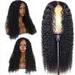 Augper Matte High Temperature Wire Small Coiled Tube Explosion Long Curly Hair Chemical Fiber Wig In the Split