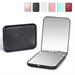Kintion Pocket Mirror 1X/3X Magnification LED Compact Travel Makeup Mirror Compact Mirror with Light Purse Mirror 2-Sided Portable Folding Handheld Small Lighted Compact Mirror for Gift Black