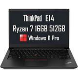 Lenovo ThinkPad E14 Gen 3 Business Laptop (14 FHD Anti-Glare AMD Ryzen 7 5700U 16GB RAM 512GB SSD 8-Core (Beat i7-1165G7)) Type-C (DP and Charge) Ethernet RJ-45 Wi-Fi 6 Webcam Win 11 Pro