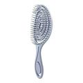 Oval hollow hairdressing comb elastic comb hairdressing massage combblue