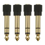 4 Pcs Outlet Plugs Plugs for Outlets Gold Plated 3.5mm to 6.3mm Adapter High Frequency Adapter Gilded Adapter Copper