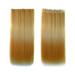 Desertasis gradient color hair extension wig piece Long Straight Hair Clip Hair Wig Female Gradient Color Hair Extension Piece High Temperature Silk Wig Piece Clip Hair 23 Inch Gold