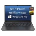 Lenovo 2022 Newest ThinkPad E15 Gen 3 Laptops for Business and Professionals 15.6 inch FHD Computer AMD Ryzen 7 5700U 40GB RAM 1TB SSD Webcam Bluetooth Windows 10 Pro LIONEYE HDMI Cable