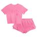 Girls Toddler Fanatics Branded Pink Chicago Cubs Dugout Cute T-Shirt & Shorts Set