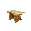 Teak- Tisch oder Bank in rustikaler Ausführung 100x50 cm Höhe 50 cm