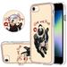 TECH CIRCLE For iPhone 7 /iPhone 8 /iPhone SE Case with Stand 360 Rotatable Shiny Ring Holder Kickstand Soft TPU Girls Women Case Shockproof Protective Phone Case for Apple iPhone 7 8 SE 4.7 Dog