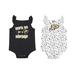 Girls Newborn & Infant Colosseum Black/White Purdue Boilermakers Two-Pack Hopper Ruffle Bodysuit Set