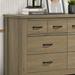 Storage Dresser,Accent Chest with 6 Drawers and Black Handles