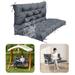 Bench Cushion with Backrest Outdoor Furniture Garden Chair Cushions
