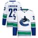 Elias Lindholm Men's adidas White Vancouver Canucks Away Primegreen Authentic Custom Jersey