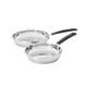 ProCook Gourmet Stainless Steel Cookware - 2 Piece Frying Pan Set - Uncoated