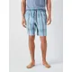 John Lewis Organic Cotton Woven Lounge Shorts, Blue/Multi