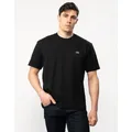 Men's Lacoste Mens Classic Cotton Fit Jersey T-Shirt - Black - Size: 40/Regular