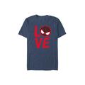 Men's Big & Tall Spidey Love Tops & Tees by Mad Engine in Navy Heather (Size 4XLT)