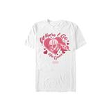 Men's Big & Tall Heart Faces Tops & Tees by Mad Engine in White (Size 3XL)