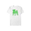 Men's Big & Tall Dog Shamrock Fill Tops & Tees by Mad Engine in White (Size 4XLT)