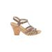 Bandolino Heels: Tan Solid Shoes - Women's Size 9 - Open Toe