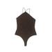 H&M Bodysuit: Brown Tops - Women's Size Medium