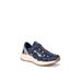 Wide Width Women's Kayak Trek Sneaker by Ryka in Blue (Size 8 1/2 W)