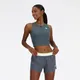 New Balance Women's NB Sleek Race Day Fitted Tank in Grey Poly Knit, size Medium