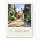 Villa Borghese Gardens Rome 3 Vintage Cezanne Inspired Poster Canvas Print by Travel Poster Collection