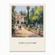 Maria Luisa Park Seville Spain 4 Vintage Cezanne Inspired Poster Canvas Print by Travel Poster Collection