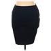 Tahari Casual Skirt: Blue Tweed Bottoms - Women's Size 14