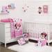 Disney Other | Disney Minnie Mouse Loves Dots 3-Piece Crib Bedding Set And Keepsake Storage Box | Color: Pink/White | Size: Osbb