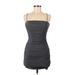 Princess Polly Cocktail Dress - Bodycon: Gray Solid Dresses - New - Women's Size 8