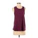 Beyond Yoga Active Tank Top: Burgundy Activewear - Women's Size Small