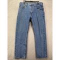 Levi's Jeans | Levis 505 Jeans Men 36x32 Blue Regular Fit Straight Leg Red Tab 5 Pockets Denim | Color: Blue | Size: 36