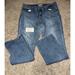 Levi's Jeans | Levi Strauss Women's Straight Jeans Blue Size 14 Pre-Owned W/ Rip | Color: Blue | Size: 14