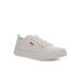 Levi's Shoes | Levi's Womens White Becky Round Toe Platform Lace-Up Sneakers Shoes 9.5 | Color: White | Size: 9.5