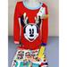 Disney Pajamas | Disney Kids Unisex Mickey Mouse Pajamas Size 6 Red Pjs 2pc Set New | Color: Red | Size: 6b