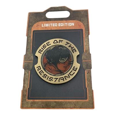 Disney Jewelry | Disney Star Wars Galaxy’s Edge Rise Of The Resistance Rose Tico Limited Pin | Color: Black/Gold/Red/Tan | Size: 1 3/4”