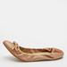 Burberry Shoes | Burberry Metallic Gold Leather Bow Scrunch Ballet Flats | Color: Gold | Size: 39