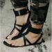 Free People Shoes | Free People Vacation Day Wrap Sandal | Color: Black | Size: 36