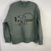 Disney Tops | Disney Green Minnie Mouse Crewneck Pullover Sweatshirt Womens Xl | Color: Green | Size: Xl