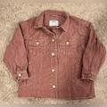 Zara Jackets & Coats | Girl’s Zara Corduroy Jacket | Color: Pink | Size: 7g