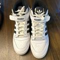 Adidas Shoes | Lightly-Used Men’s Adidas High Top Sneakers | Color: Black/White | Size: 13