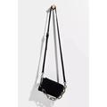 Free People Bags | Free People Charlie Crossbody Bag Chain Clutch Womens Bags Black Suede Leather | Color: Black/Silver | Size: 7” X 5.5”