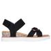Skechers Girl's Miss Desert Hi Sandals | Size 12.0 | Black | Textile/Metal
