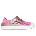 Skechers Girl's Foamies: Guzman Steps - Aqua Surge Sandals | Size 1.0 | Hot Pink/Gold | Textile/Synthetic